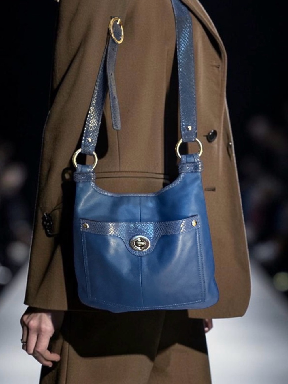 Made in 2011 . COaCH Shoulder Bag with Turn-Lock Closure